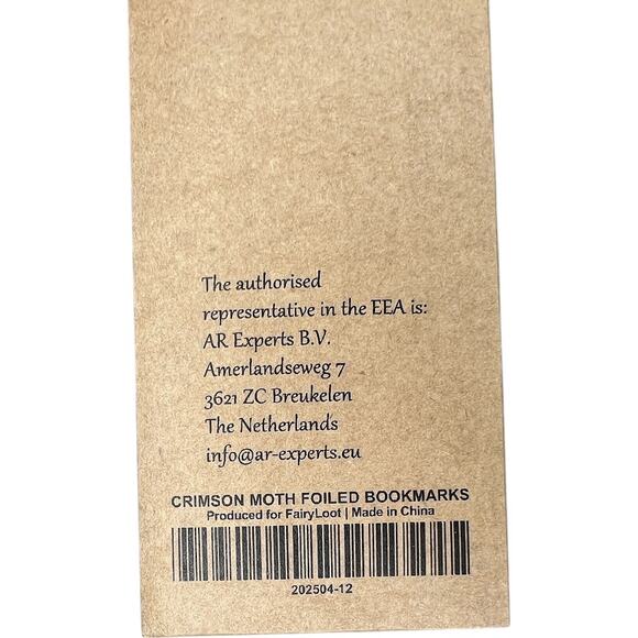 FairyLoot The Crimson Moth by Kristen Ciccarelli Foiled Bookmarks - April 2025 - Picture 9 of 10